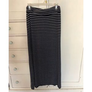JCrew knit striped maxi skirt
